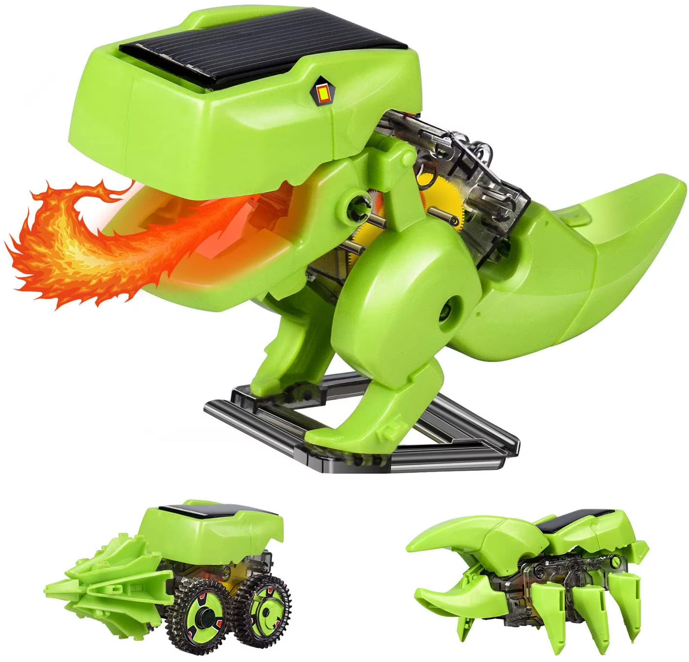 STEM Robot Building Educational Toy Science Kit 3 in 1 Solar Dinosaur Desk Robot H11393