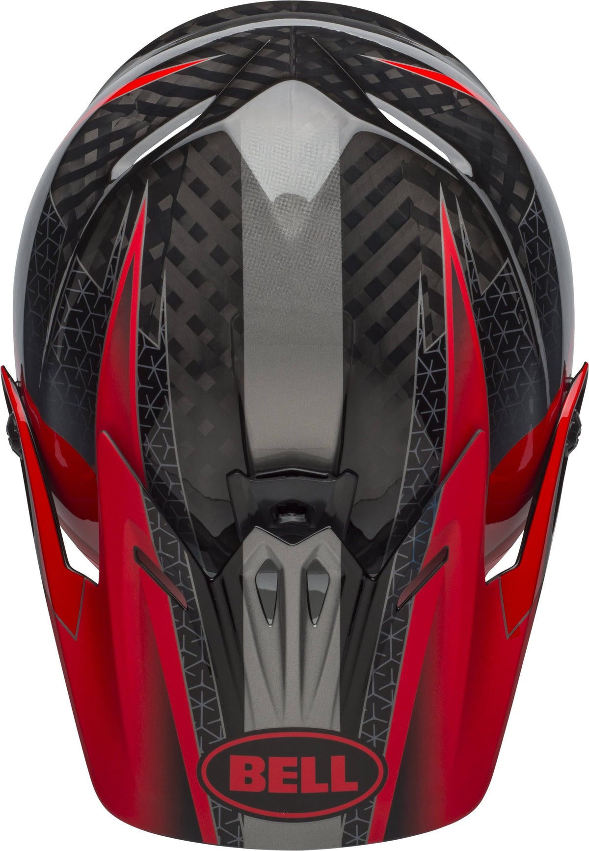Matte Black/White Full-9 Helmet K8087