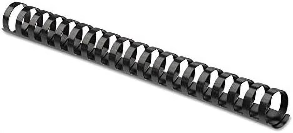 Plastic Comb Bindings, 1" 200-Sheet Capacity, Black, 10 Per Pack [Set Of 2] A2050