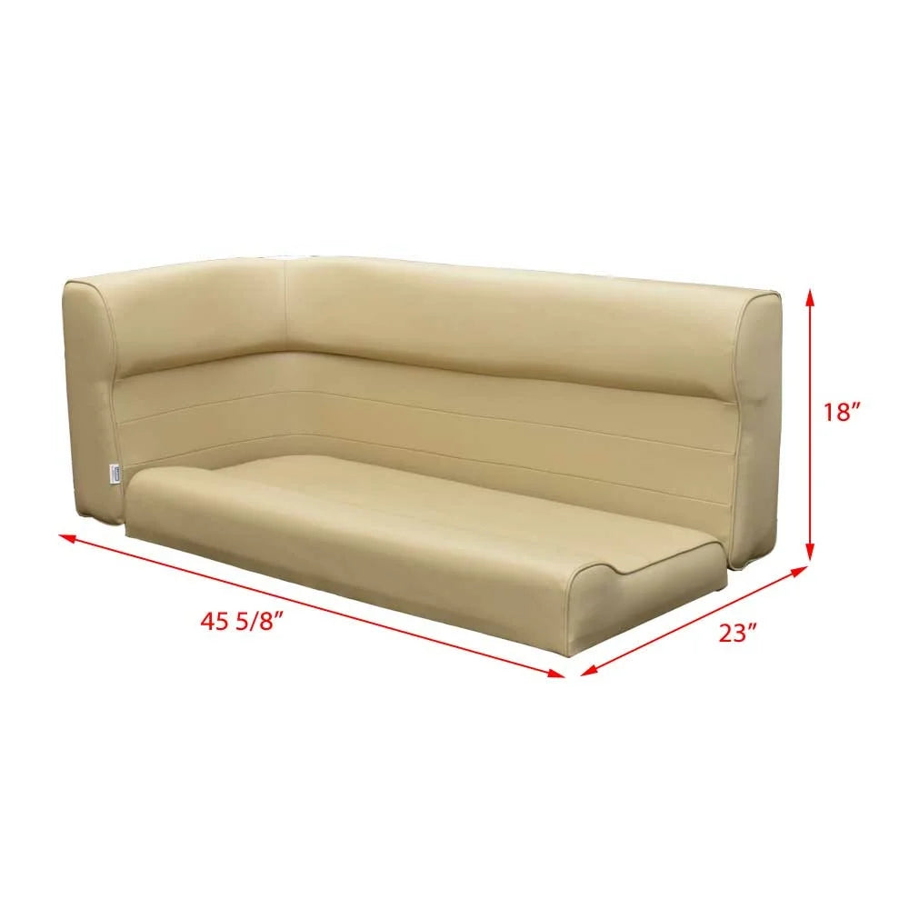 Beige Pontoon Boat Corner Couch Bench Seat L927