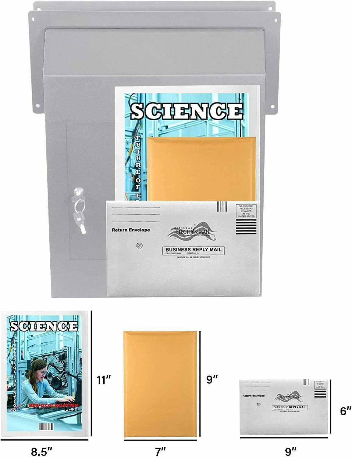 Locking Steel Cabinet Mail Slot T458846