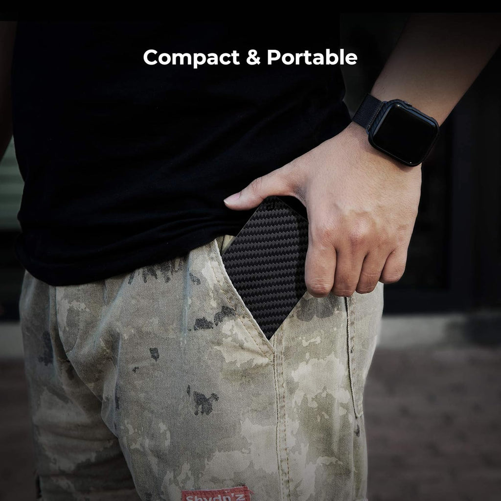 Carbon Fiber Modular Portable Electronic Tool Kit with Type-C Cable Adapters and SD Card Reader X68777