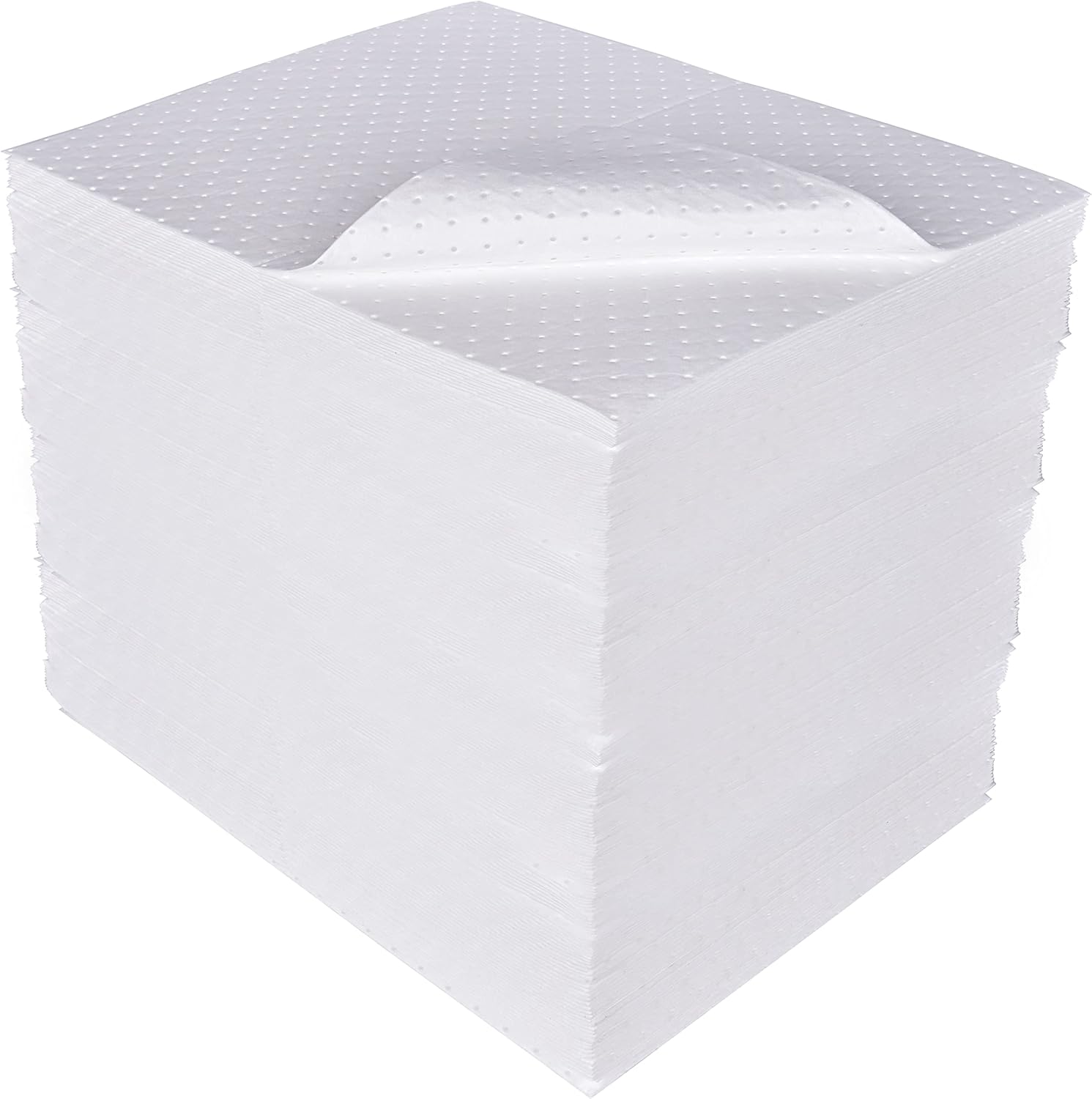 Hazmat Chemical Absorbent Pads, Heavyweight, 20 x 15, Pink, 100pcs Pack of 2 L673131