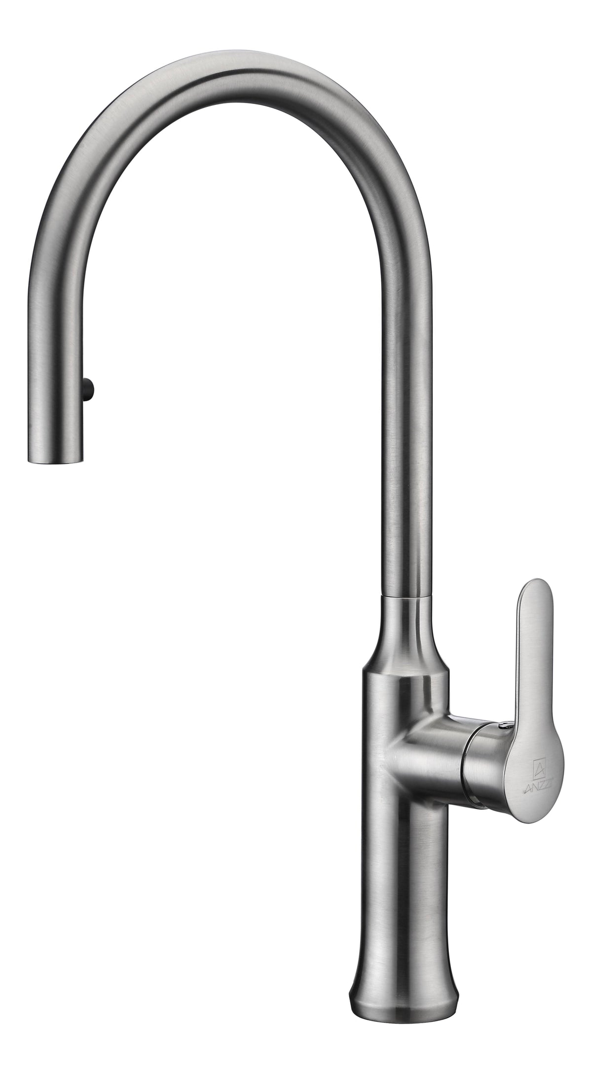 Brushed Nickel Single Handle Pull-Down Kitchen Faucet A595390