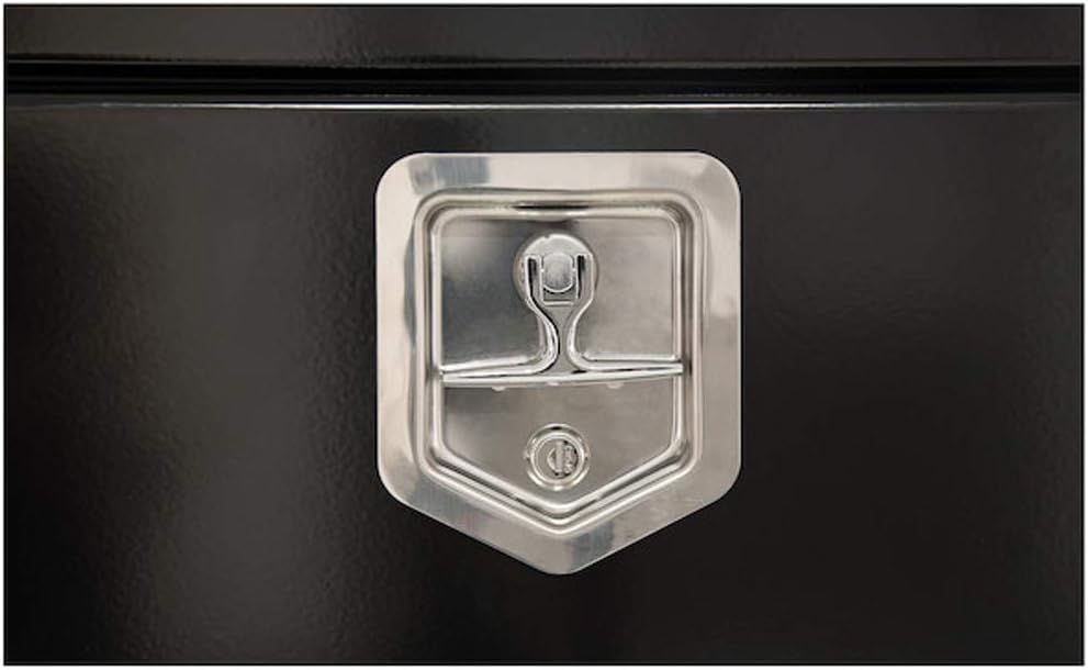 Black Steel Underbody Truck Box with T-Handle Latch P83972