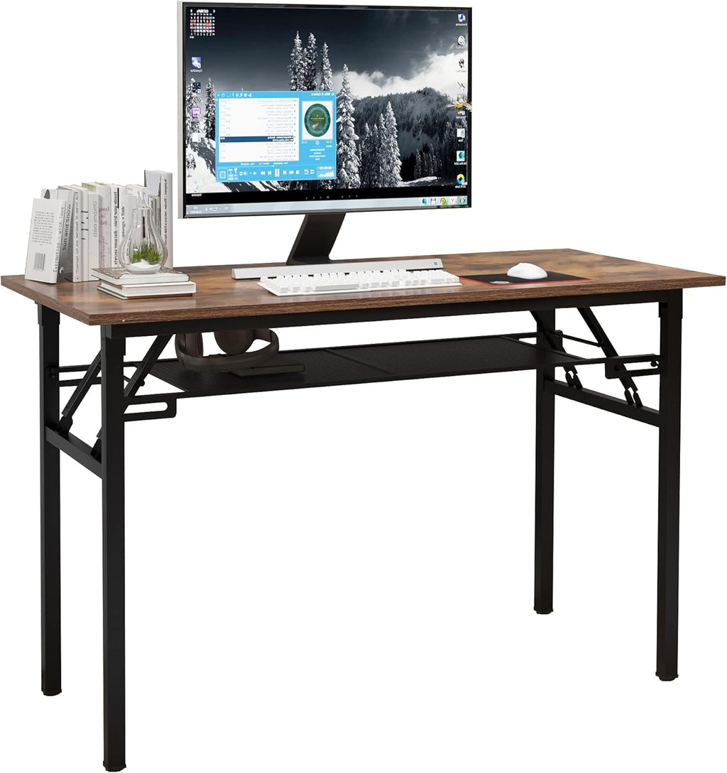 Folding Computer Desk 47 inches Workstation Desk T755810