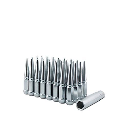 Chrome 24 Lugs Spike Kit with 1 Key R38970