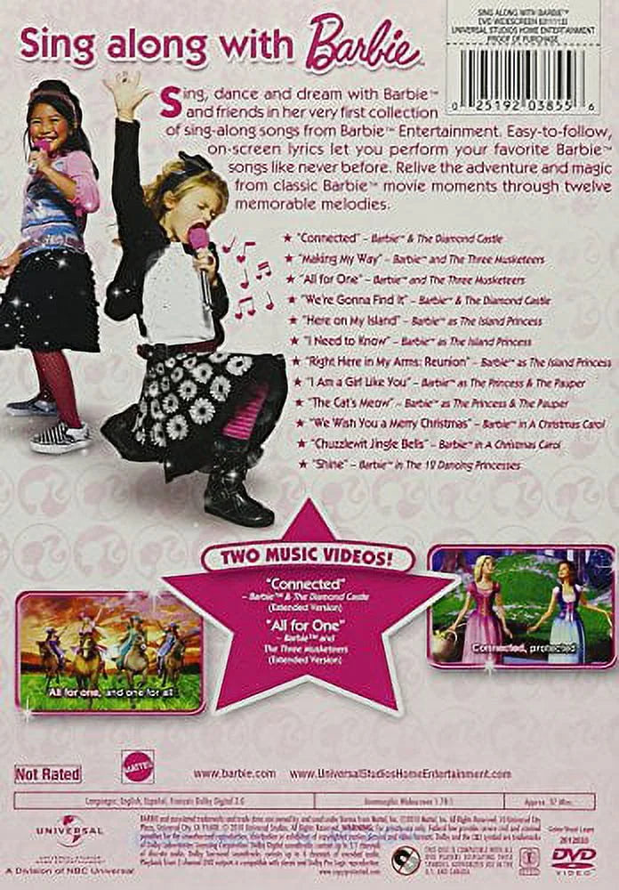 Sing Along with Barbie (DVD) K5537