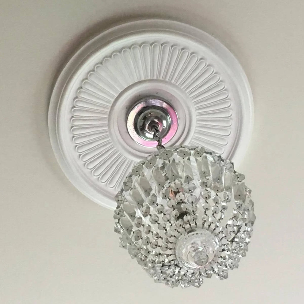 16 in. OD x 1.12 in. P Carved Ceiling Medallion Cherry H62474