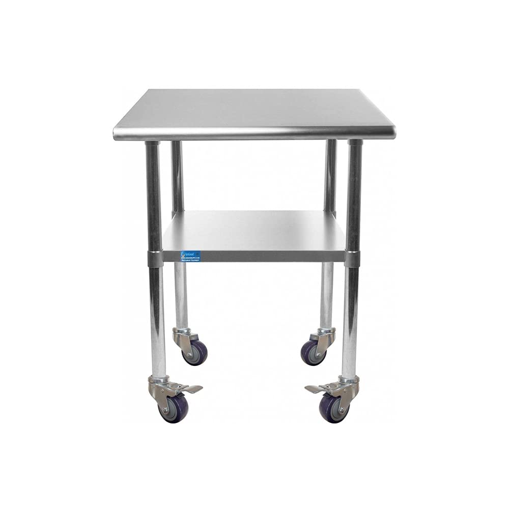 24 x 84 Stainless Steel Work Table with Casters T48237