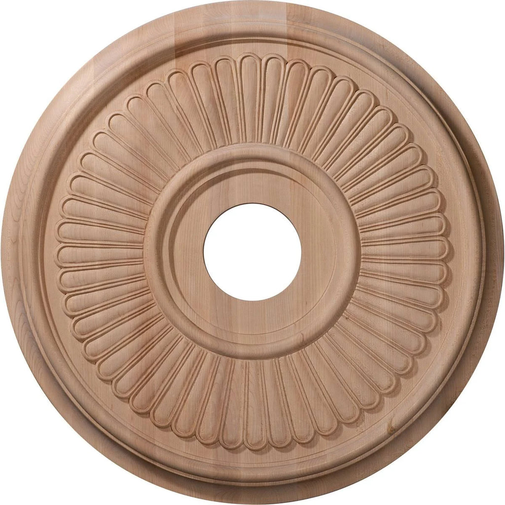 16 in. OD x 1.12 in. P Carved Ceiling Medallion Cherry H62474