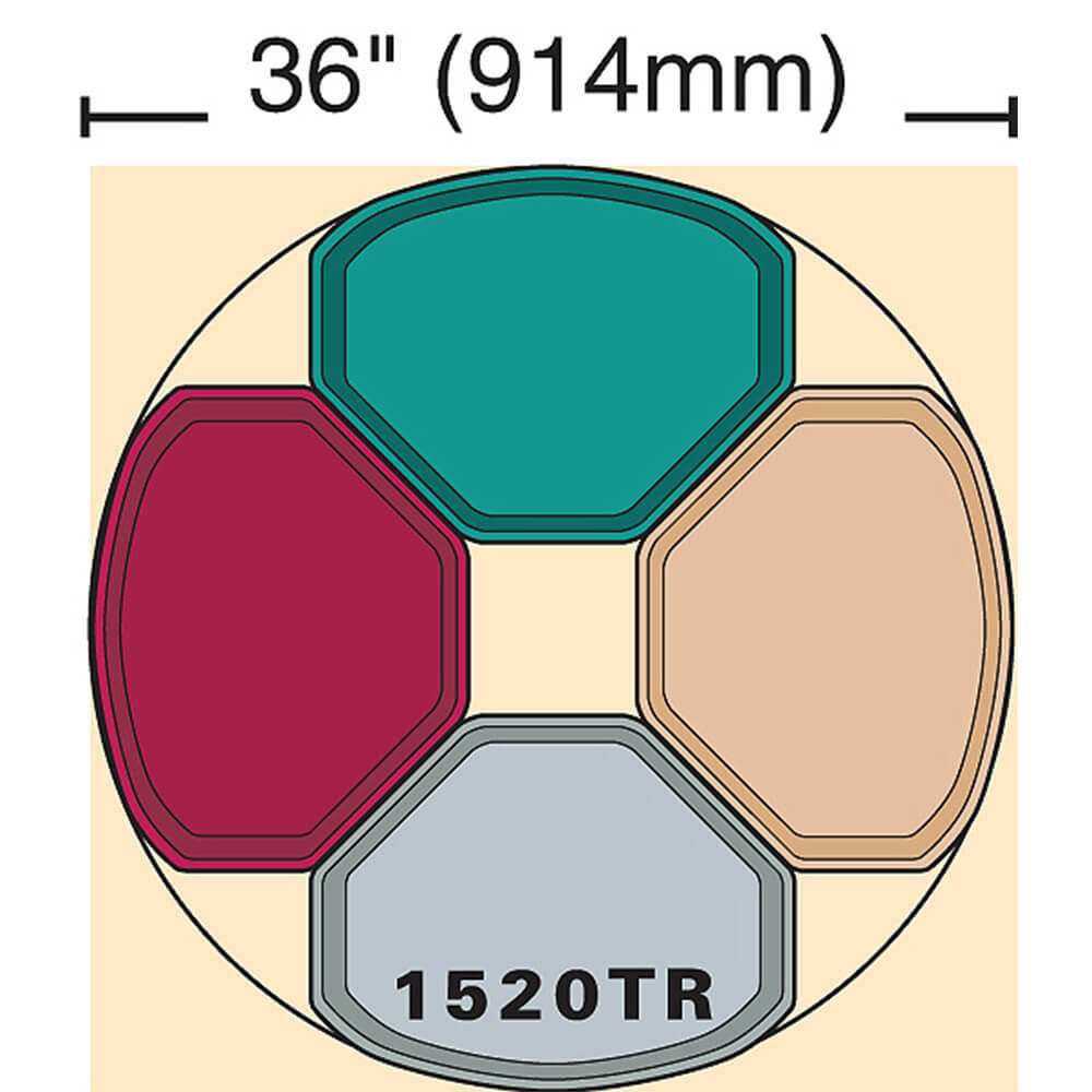 Taupe Fiberglass Trapezoid Camtray J889798