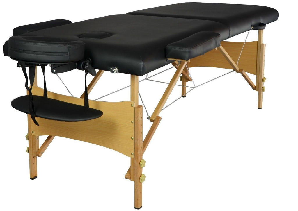Black Portable Massage Table with Carry Case S632