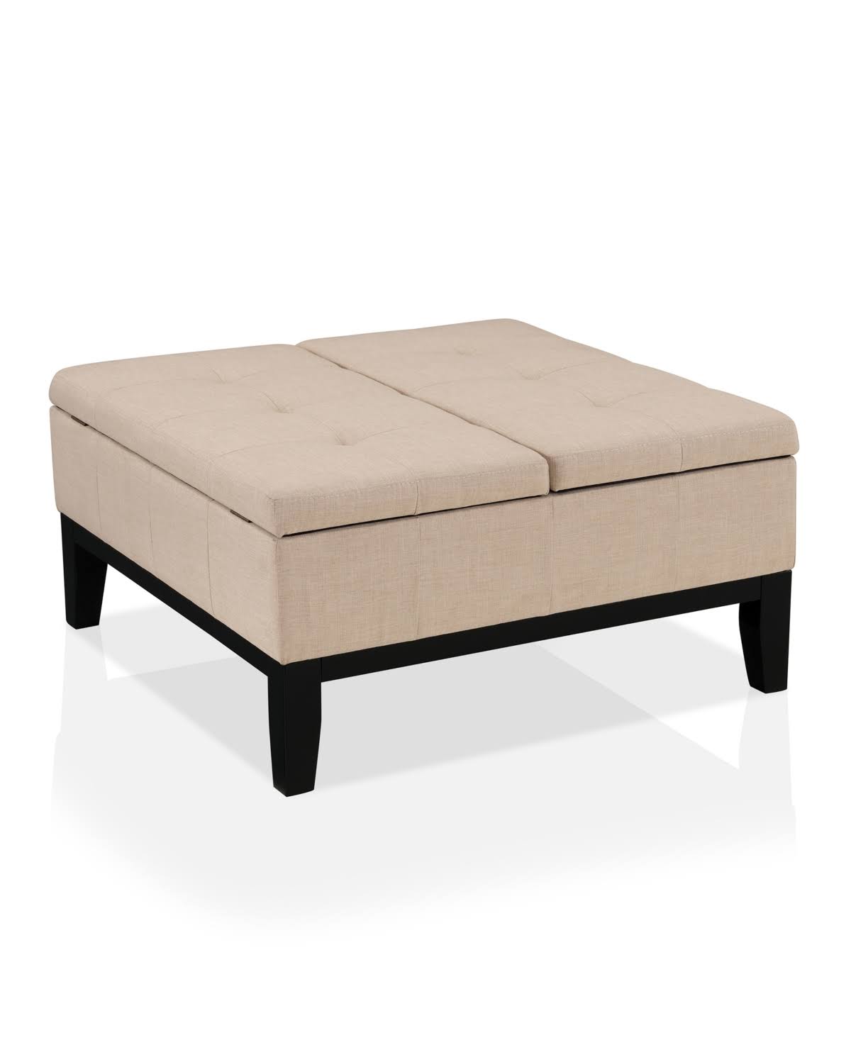 Beige Storage Ottoman C2469