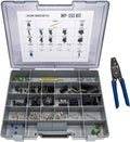 155 Piece Sealed Weatherproof Automotive Electrical Connectors Kit with Crimp Tool X91830