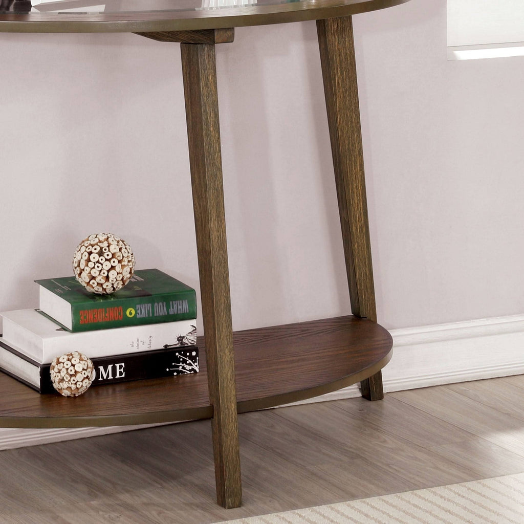 Dark Oak Solid Wood Sofa Table M94111