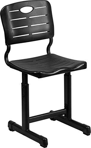Black Fabric Drafting Chair With Arms Q776