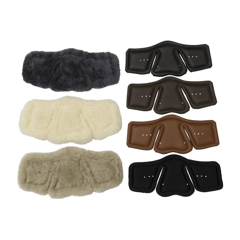 Beige/Brown Lambskin Girth Pad A28464
