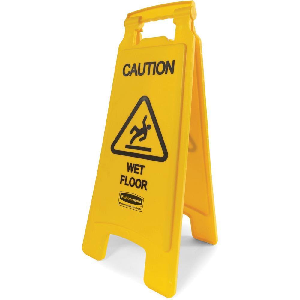 CAUTION Wet Floor Safety Sign F433847
