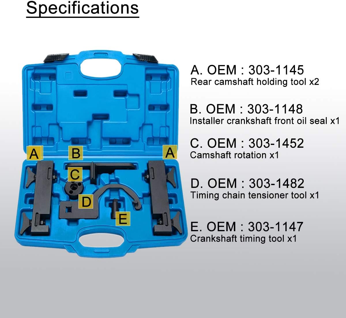 Timing Tool Camshaft Alignment for V8 5.0L Pack of 2 Y530483