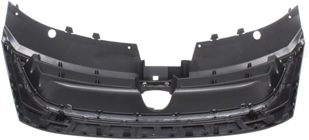 Primed Black Plastic Grille Assembly with Chrome Molding and Distance Sensor Hole P5520