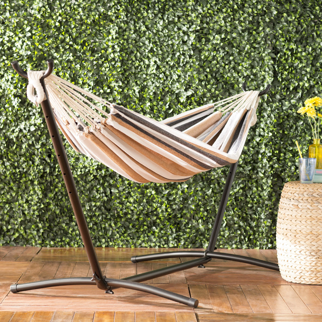 White Hammock with Metal Stand R69506