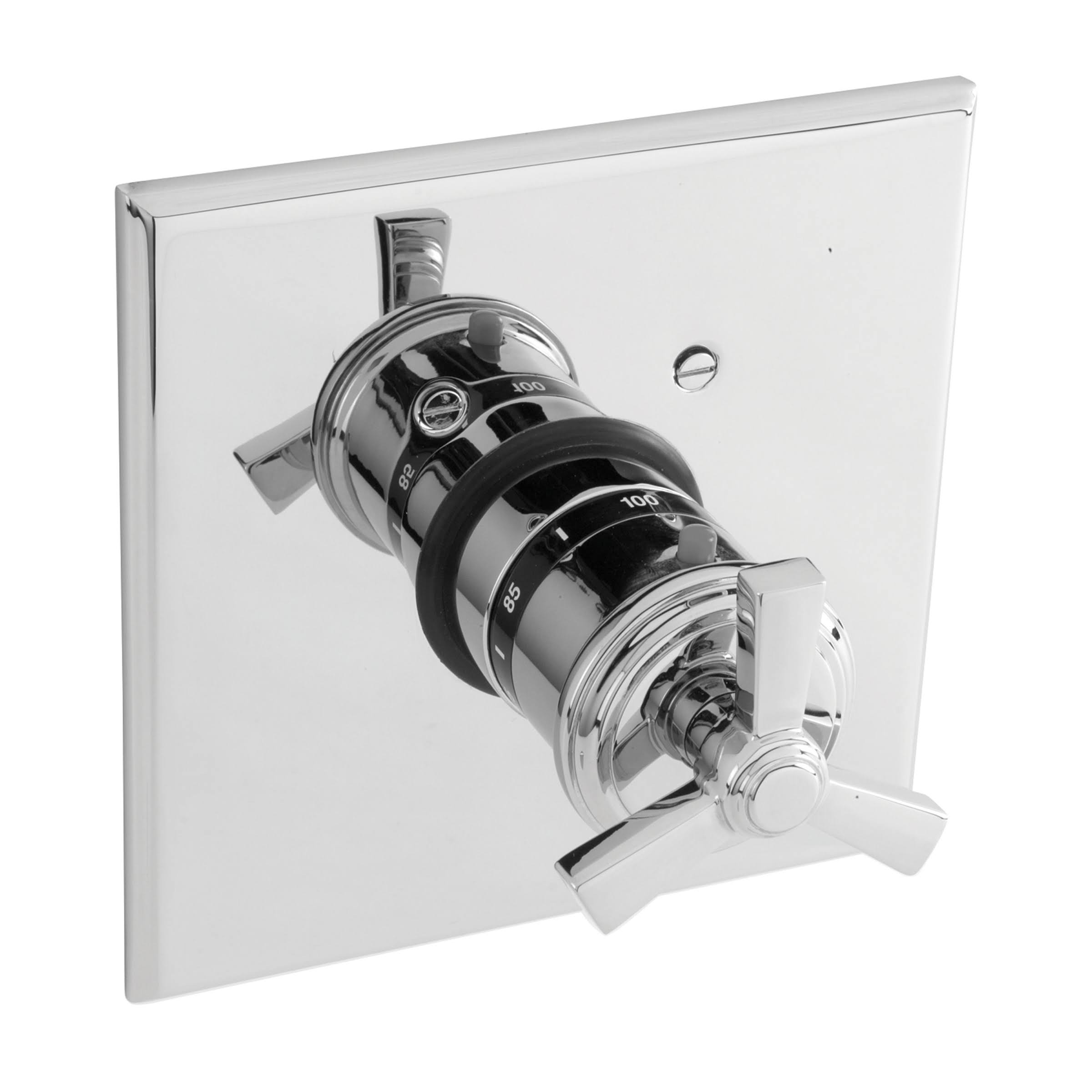 French Gold Thermostatic Trim Plate with Handle W18946