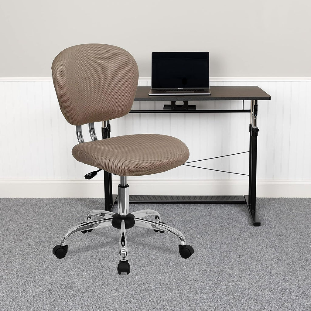 Purple Mid-Back Mesh Padded Swivel Task Office Chair D98712