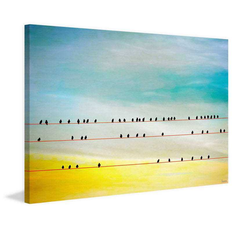 Birds Hangin Print on Canvas - 30 x 45 L355654