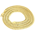 18K Yellow Gold 6mm Solid Miami Cuban Link Chain 22" Necklace I668