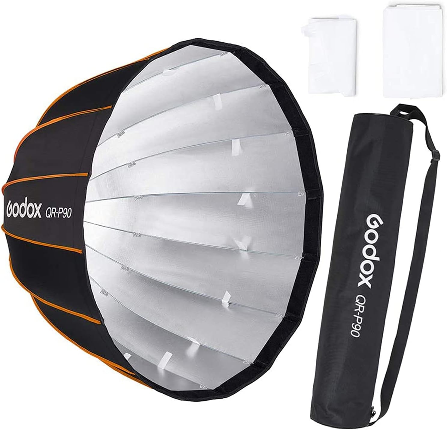 35.5 Inch Parabolic Softbox with Front & Inner Diffuser and Carrying Bag B52444