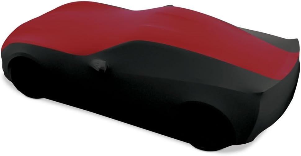 Yellow/Black Stretch Satin Indoor Car Cover K947273