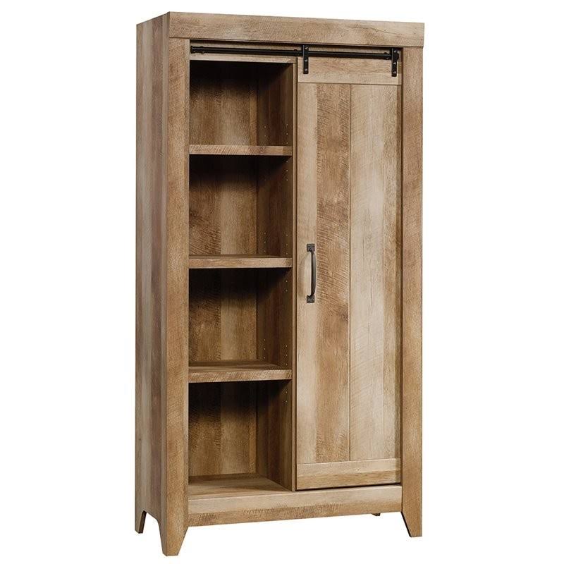 6 Shelf Storage Cabinet in Craftsman Oak A883