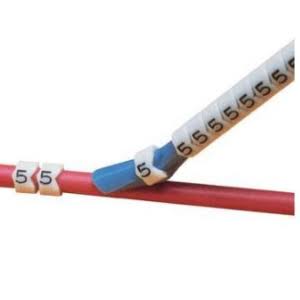 Wire / cable marker - indoor, outdoor - black/white Y6658
