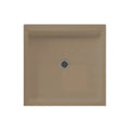 Solid Surface 32-in x 32-in Shower Base with Center Drain in Barley B9474