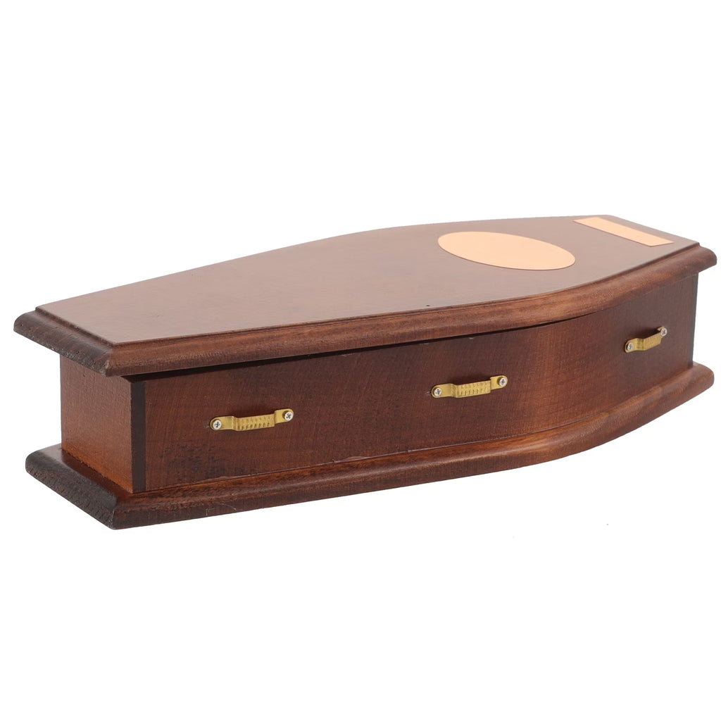 Mini Coffin Wood Doll House Furniture S1226