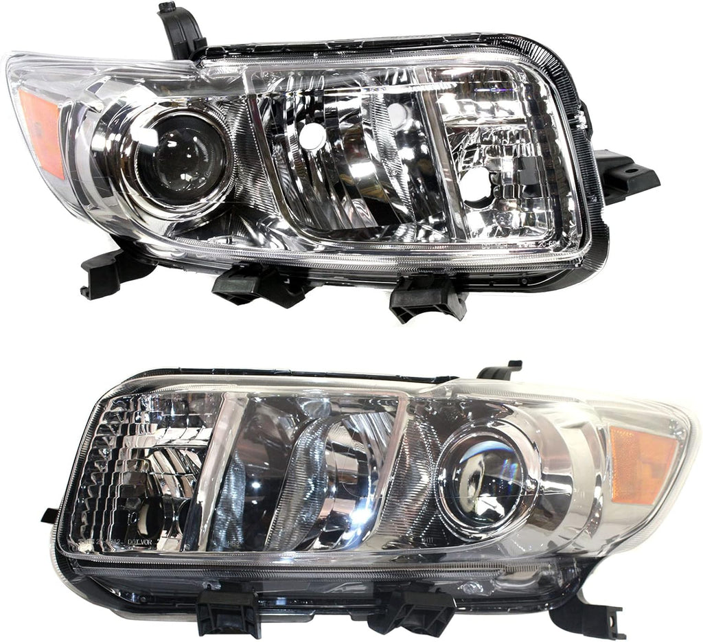 Headlight Lens and Housing Set of 2 Q637446