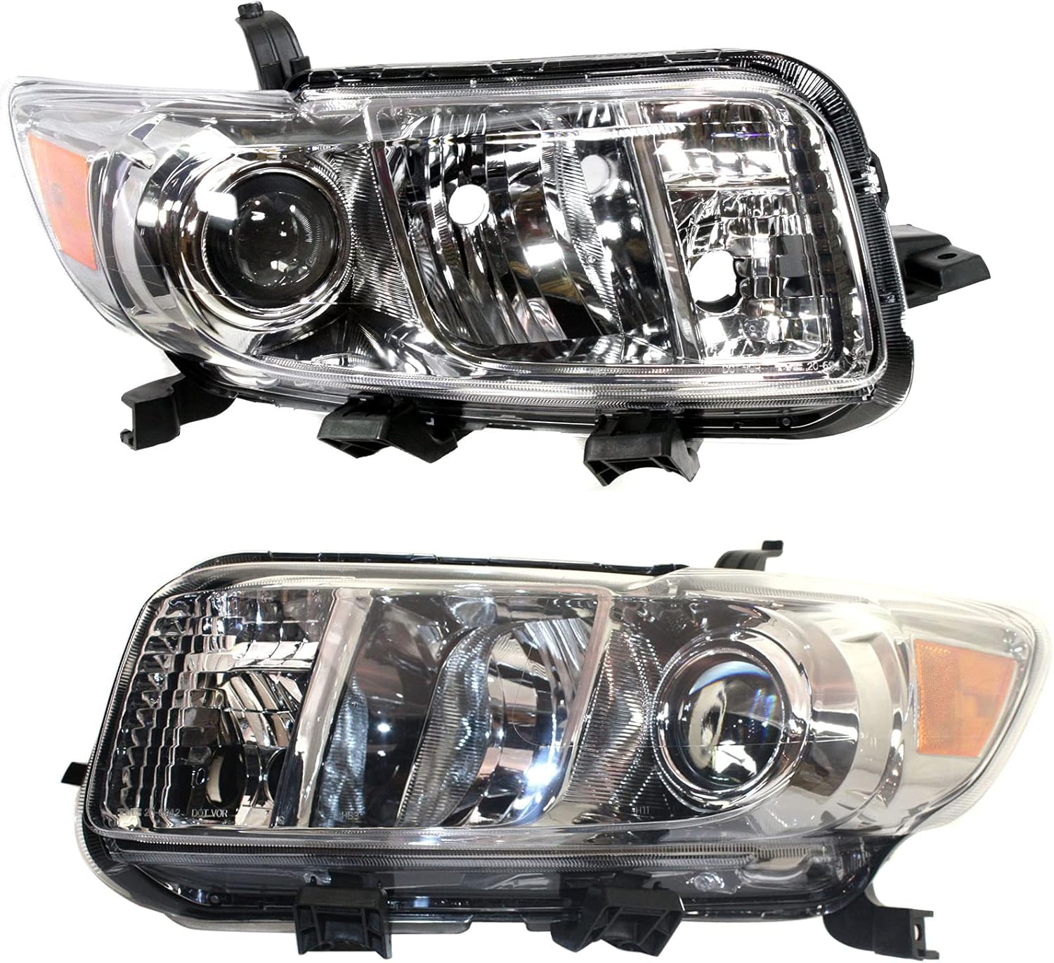 Headlight Lens and Housing Set of 2 Q637446