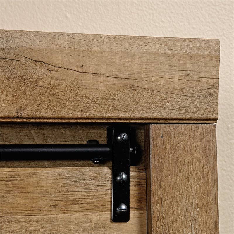 6 Shelf Storage Cabinet in Craftsman Oak A883