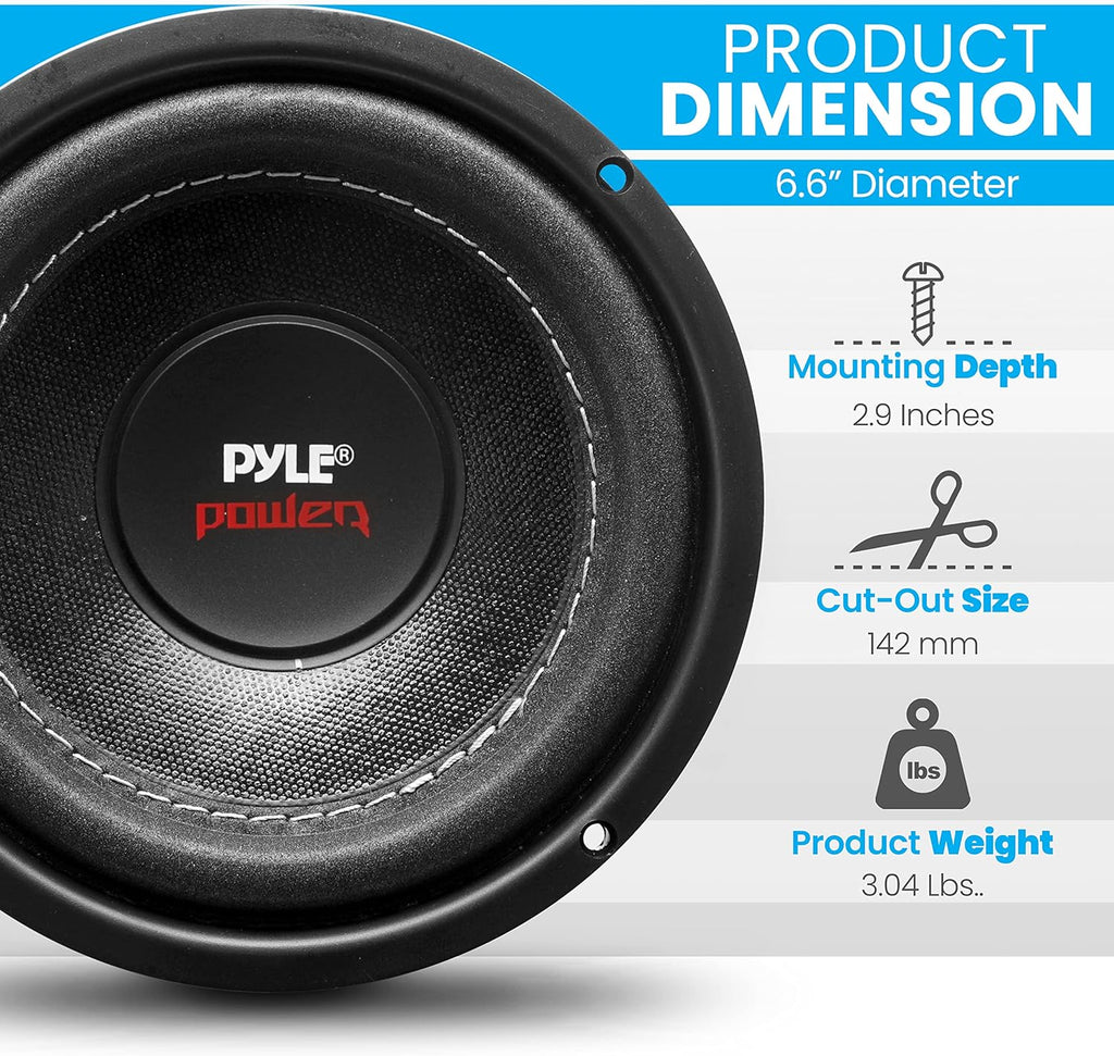 6.5 Dual Voice Coil 4 Ohm 600 Watt Car Subwoofer M991
