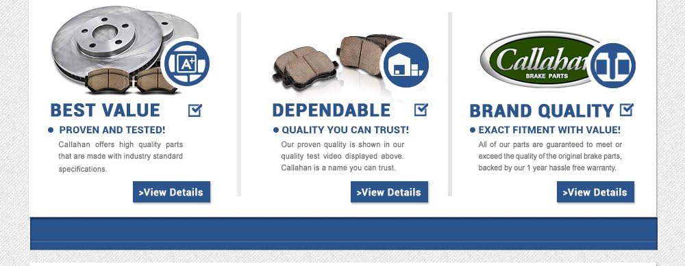8 Lug Rotors + Ceramic Brake Pads + Clips L99840
