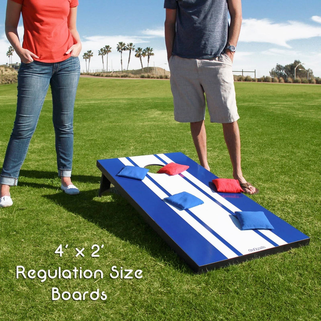 Regulation Size Cornhole Set with 8 Bags and Carry Case Q488850
