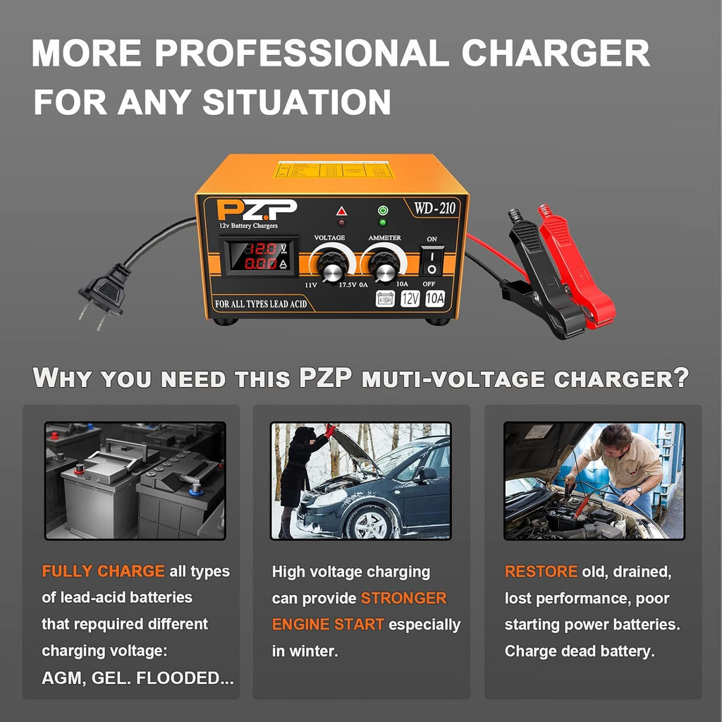 12v Automatic Battery Charger Maintainer W800