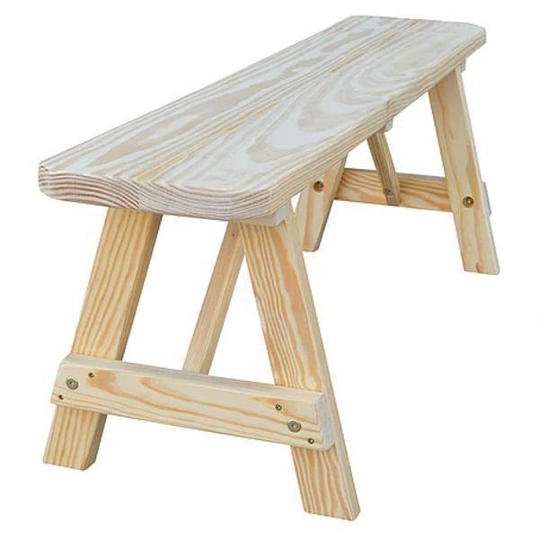 Yellow Pine Backless Bench D28654