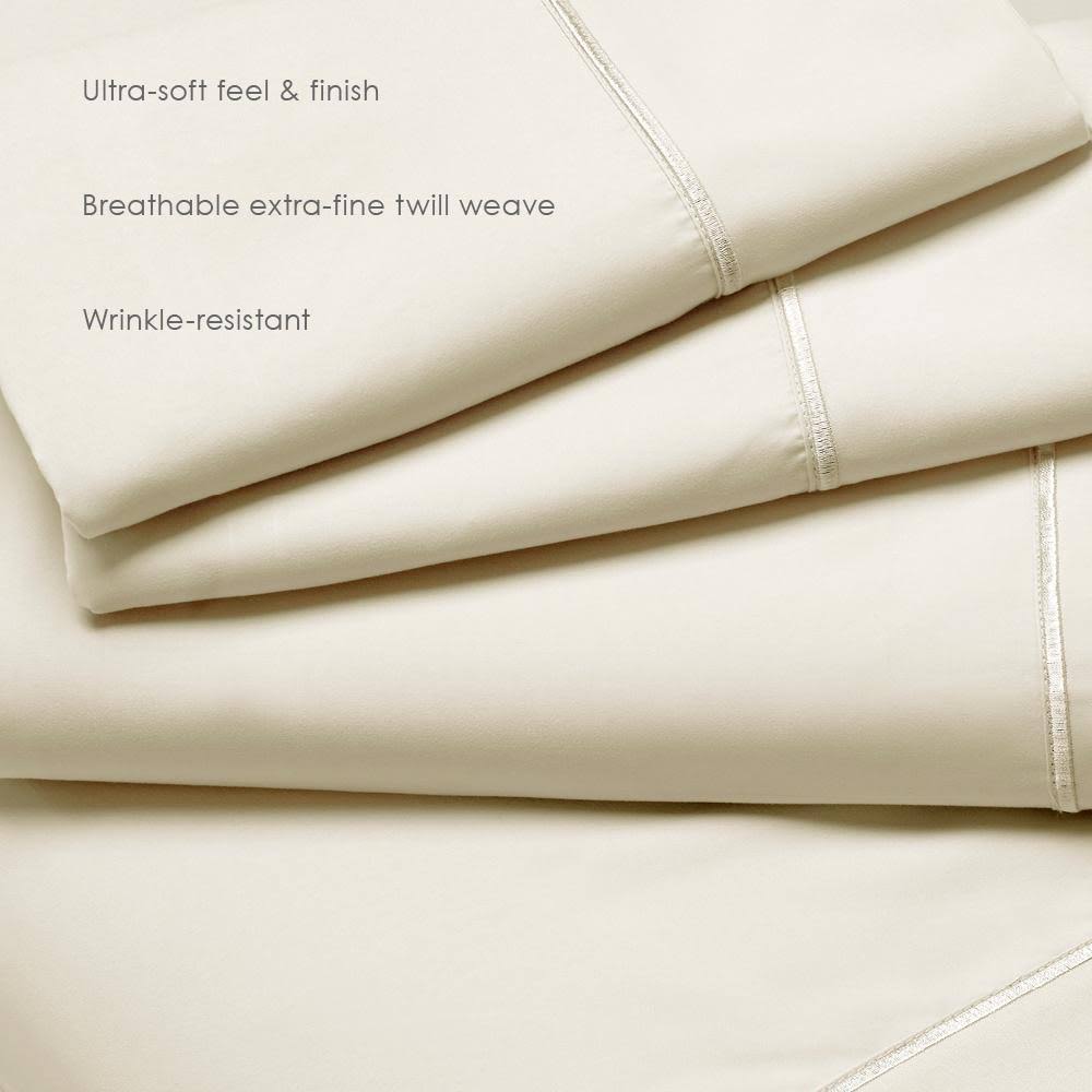 Queen Ivory Microfiber Sheets L849