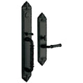 Satin Black Single Cylinder Mortise Handleset Trim V93363