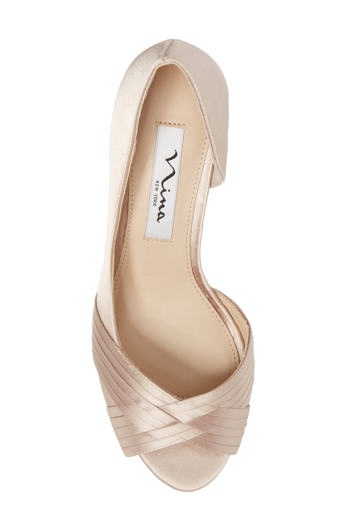 Silver Satin Pumps G4342