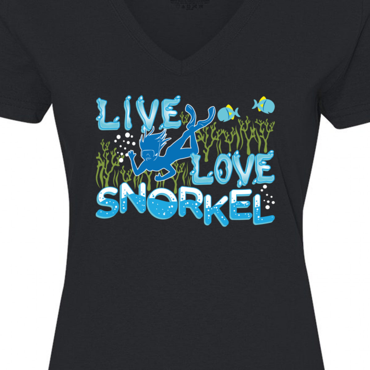 Snorkeling V-Neck T-Shirt D35722