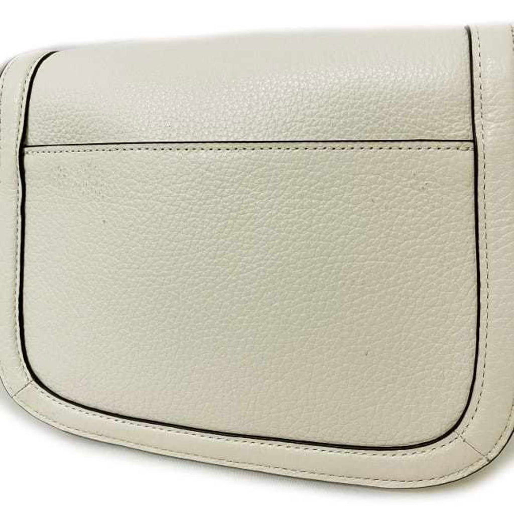 White Leather Shoulder Bag I257392