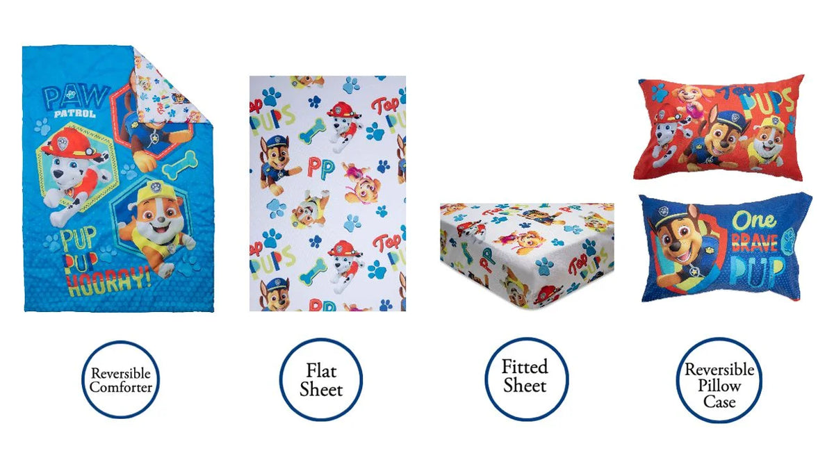 Blue 4-Piece Toddler Bedding Set B986672